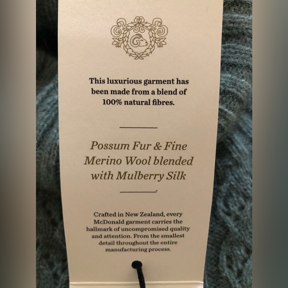 McDonald Sweaters Nwt Luxurious New Zealand Merino Wool Possum Fur